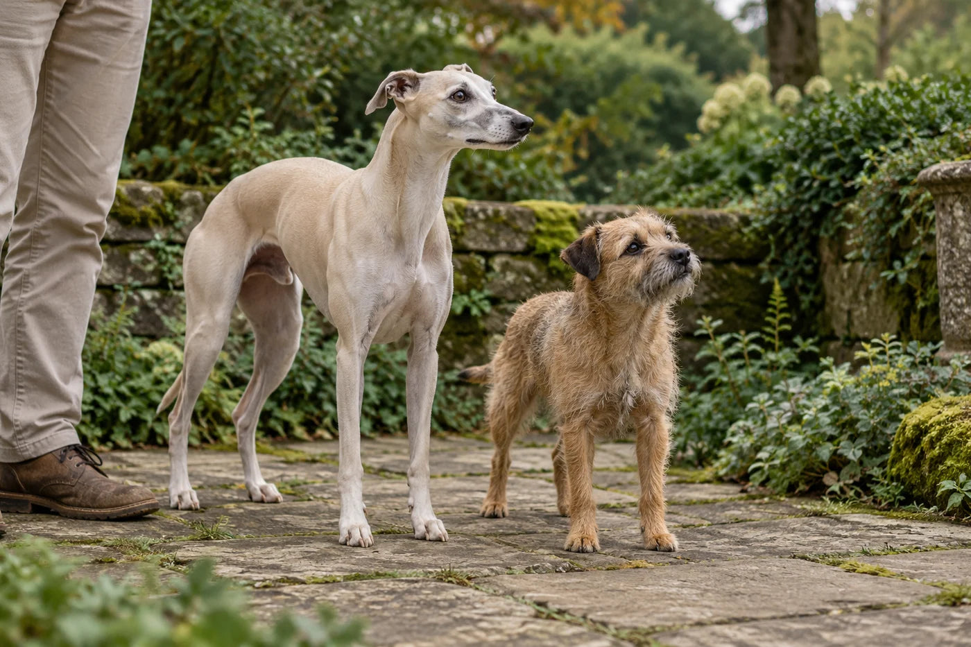 Illustrative editorial image: Illustrative editorial photograph of life with dogs